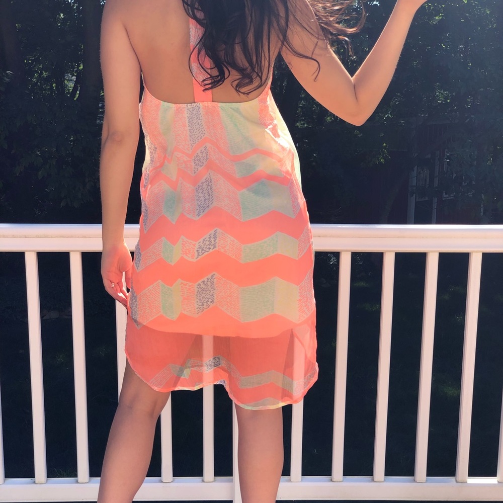 High Low Multi Color Summer Dress